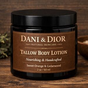 Dani & Dior Tallow Body Lotion 2oz jar- you pick scent